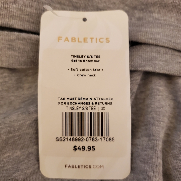 Fabletics 3x tinsley tee shirt - Picture 3 of 3